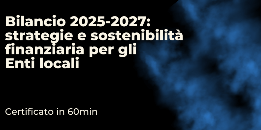 Bilancio 2025-2027