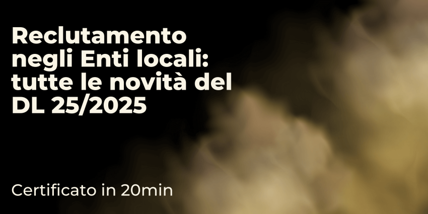 Reclutamento negli Enti Locali