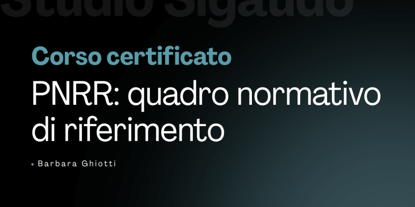 PNRR - Quadro normativo di riferimento