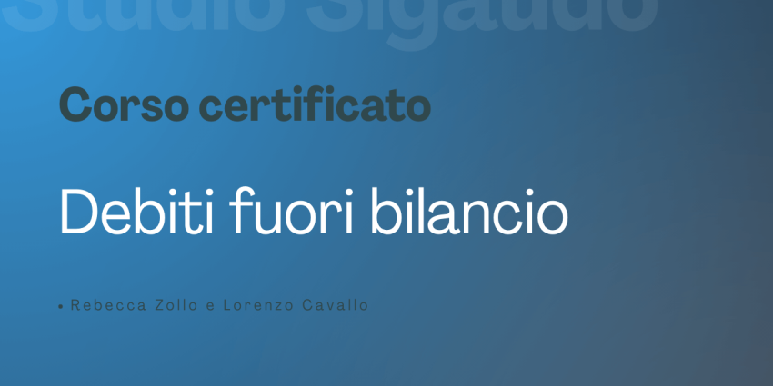Debiti fuori bilancio
